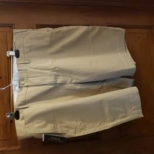 Polo Ralph Lauren Men's White 9" Chino Short Pants Stretch Classic Fit size 38